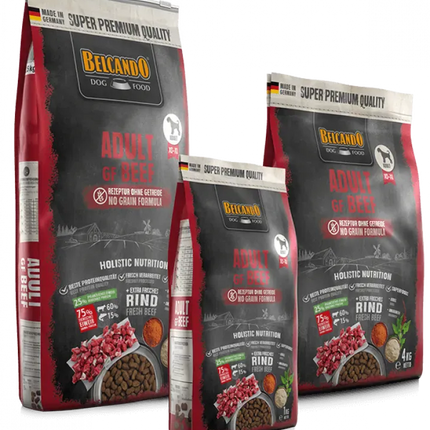 Belcando Dog Belcando Dry Food with Beef, Krill and Amaranth for XS to XL Breed Adult Dogs 4kg