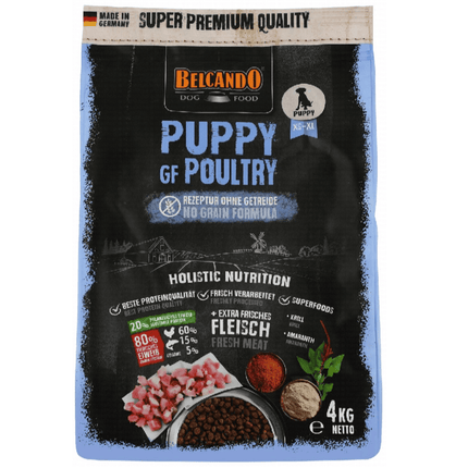 Belcando Dog Belcando Dry Food With poultry meat for XS to XL Breed Puppies 4 kg