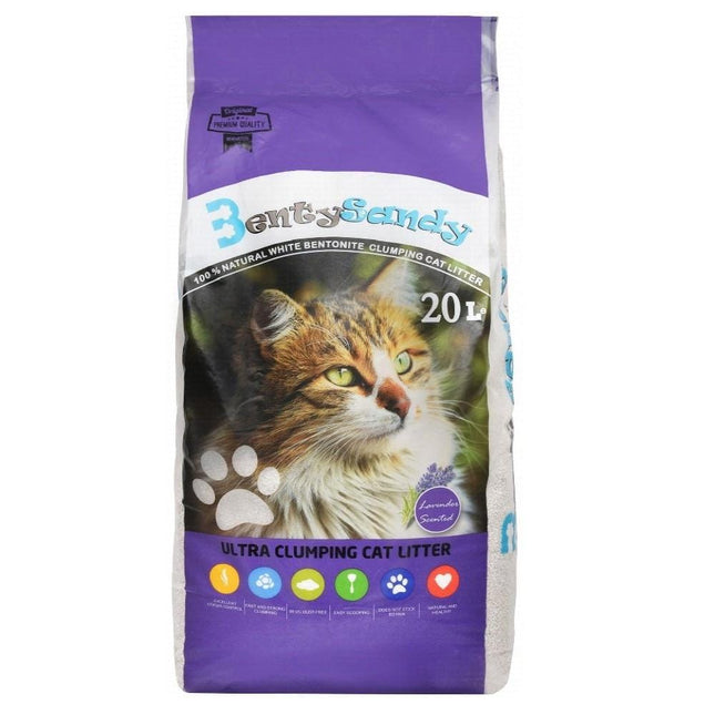 Benty Sandy Cat Benty Sandy Clumping Litter Lavender Scent 20L
