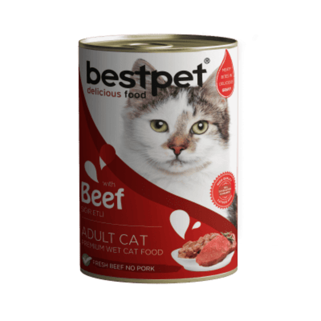 BestPet Cat BestPet Canned Food For Adult Cat With Beef 400g
