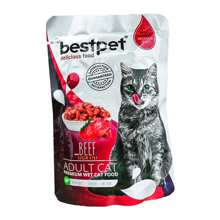 BestPet Cat BestPet Pouch Beef Adult Cat Canned 85 gr