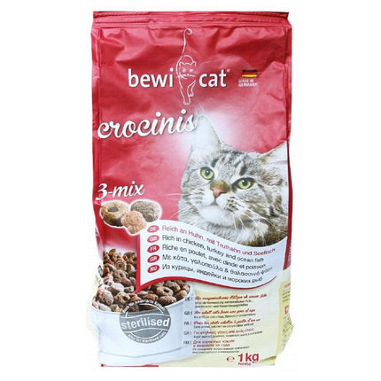 Bewi Cat Cat Bewi Cat Crocinis 3 Mix for Sterilized Adult Cats 1 kg