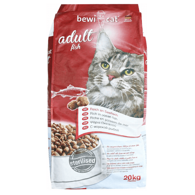 Bewi Cat Cat Bewi Cat Dry Food with Fish for Sterilized Adult Cats 20 kg