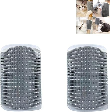 Bioline Cat Brush for Cats Massage Corner Comb Screws Itchy