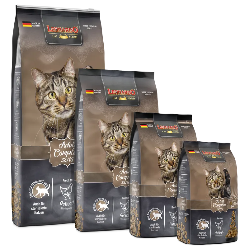 Leonardo Dry Food For Adult Cats Complete 32/16 With Poultry 300 gr