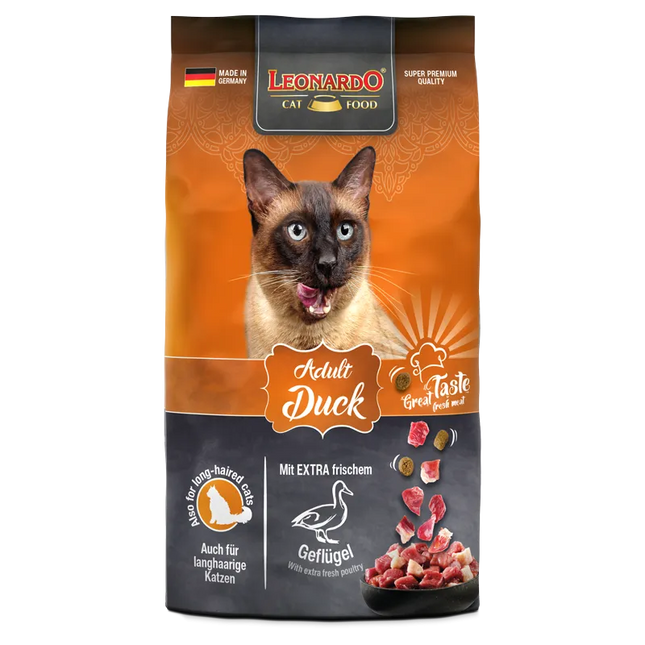 Leonardo Dry Food For Adult Cats With Duck 1.8 Kg
