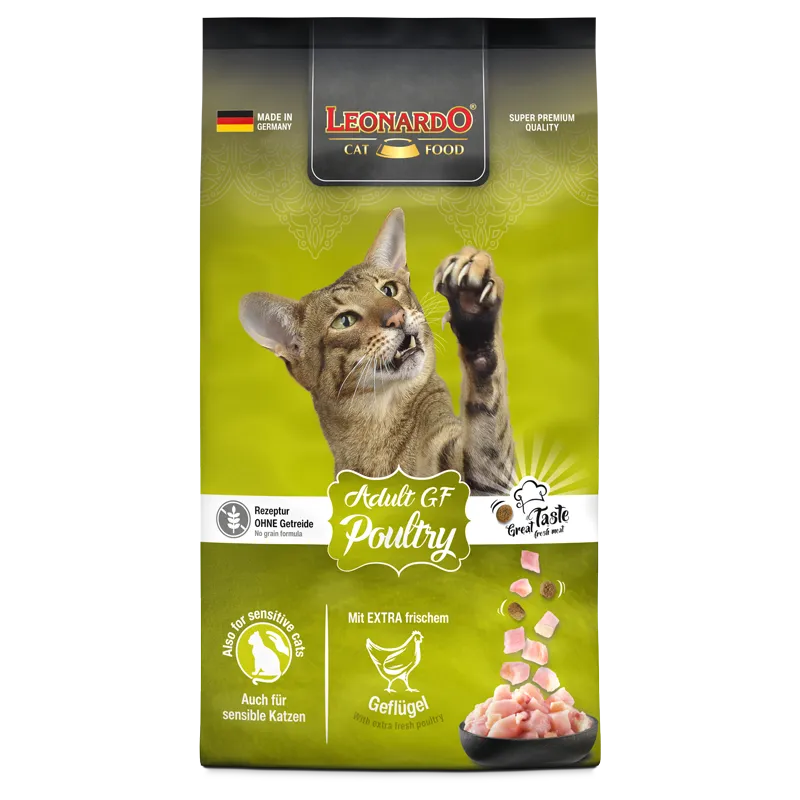 Leonardo Dry Food For Adult Cat GF With Poultry 1.8 kg