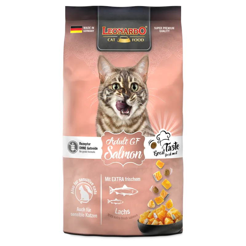 Leonardo Dry Food For Adult Cat GF With Salmon 1.8 Kg