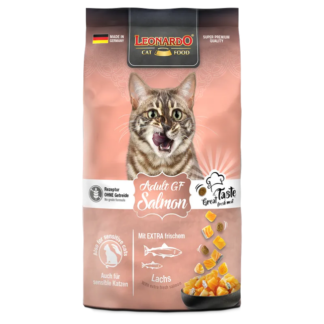 Leonardo Dry Food For Adult Cat GF With Salmon 1.8 Kg