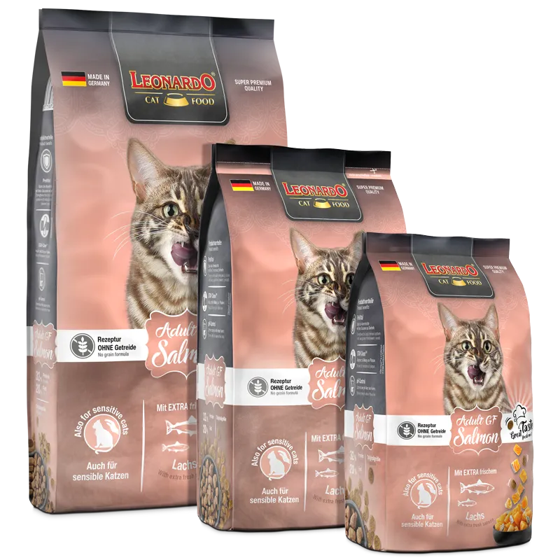 Leonardo Dry Food For Adult Cat GF With Salmon 300 gr