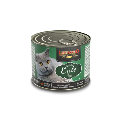 Leonardo Adult Cat Wet Food Rich In Duck 200 gr