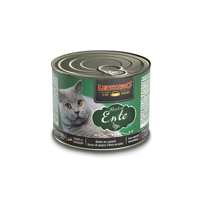 Leonardo Adult Cat Wet Food Rich In Duck 200 gr