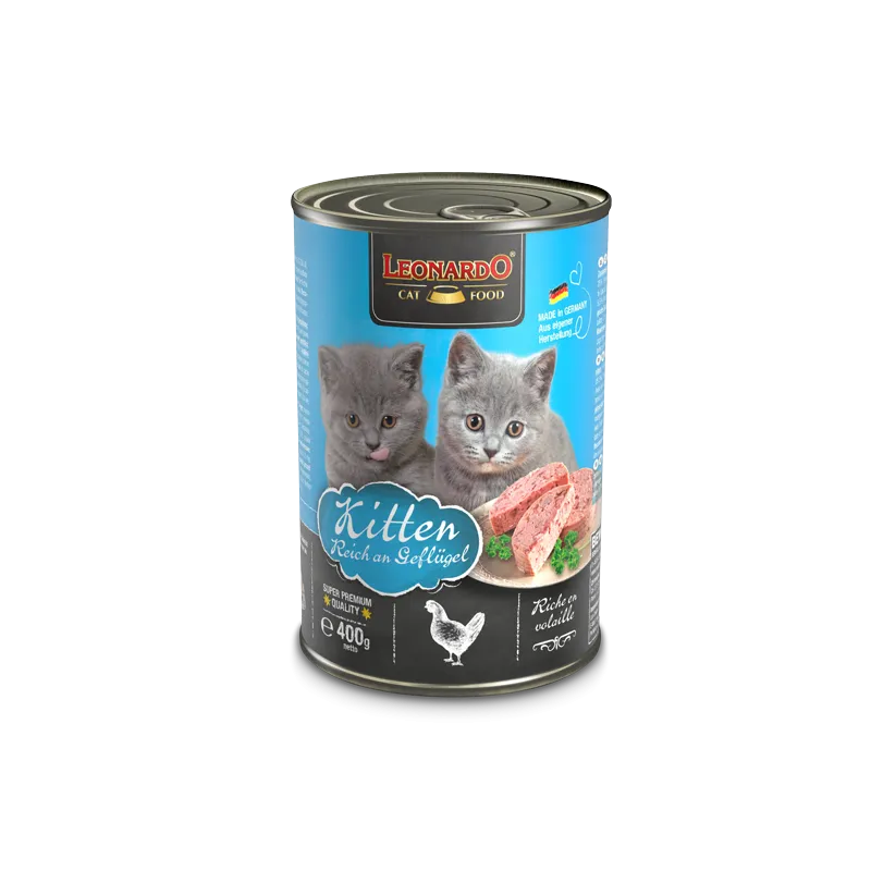 LEONARDO Wet Food For Kitten With Chicken 400 gr