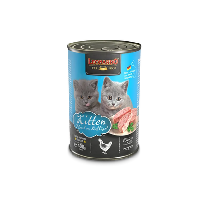 LEONARDO Wet Food For Kitten With Chicken 400 gr