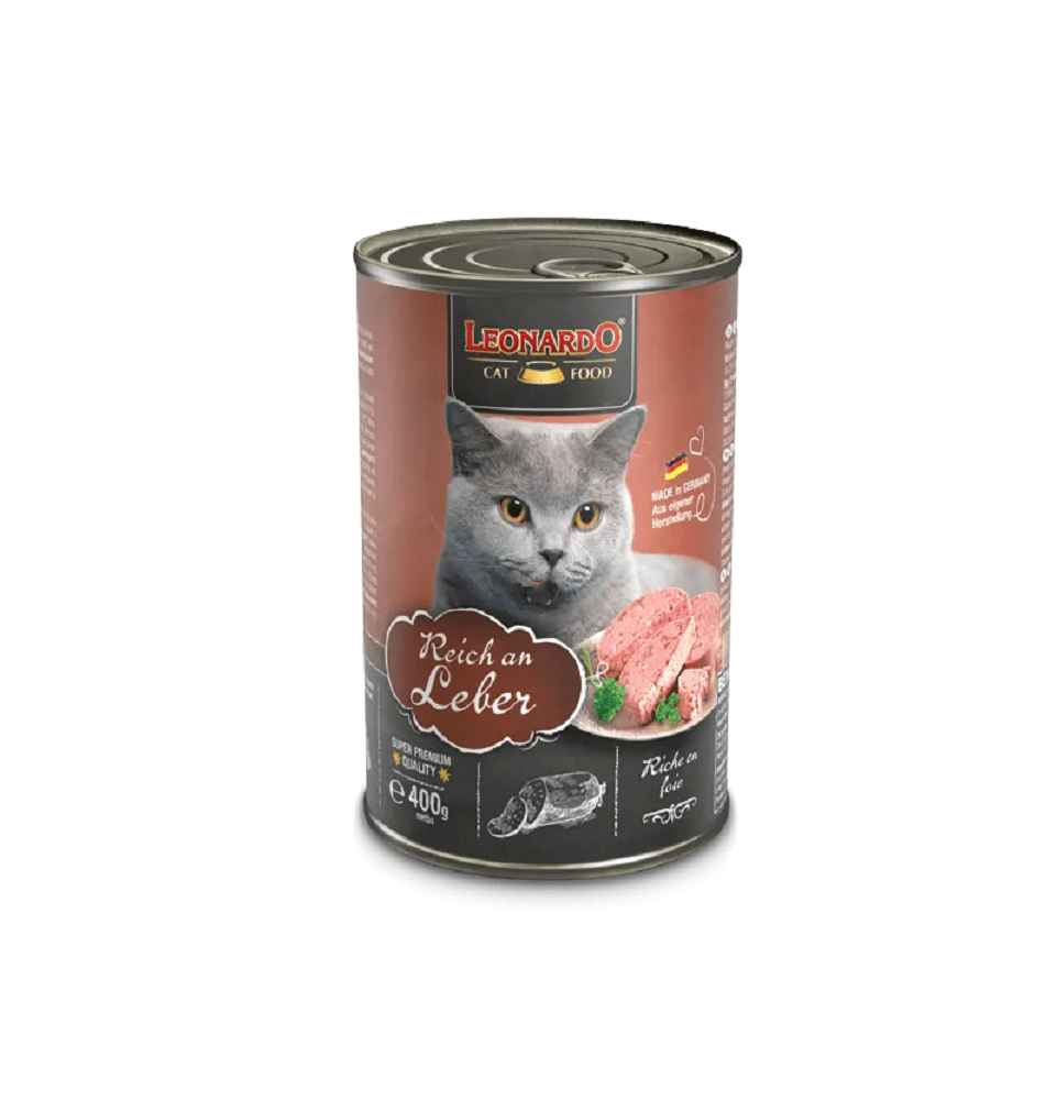 Leonardo Adult Cat Wet Food Rich In liver 400 gr