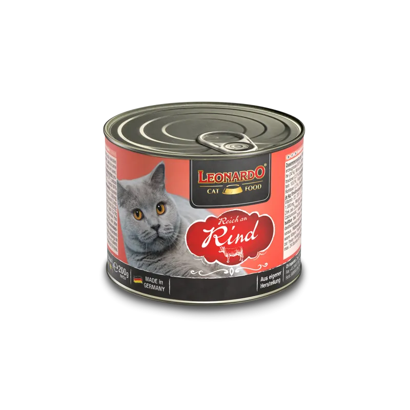 Leonardo Wet Food Rich In Beef For Adult Cats 200 gr