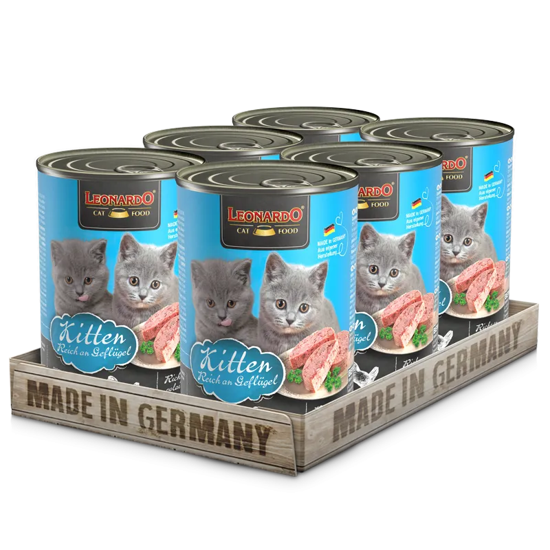 LEONARDO Wet Food For Kitten With Chicken 400 gr