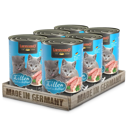 LEONARDO Wet Food For Kitten With Chicken 400 gr