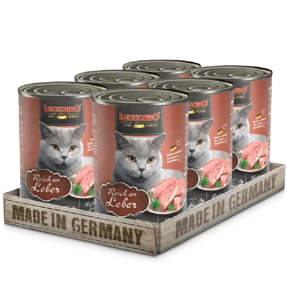 Leonardo Adult Cat Wet Food Rich In liver 400 gr