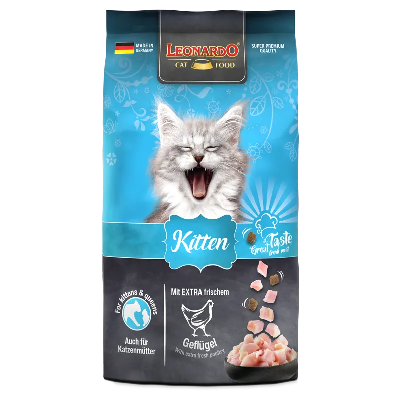 Leonardo Dry Food For kitten Cats With Poultry 1.8 Kg