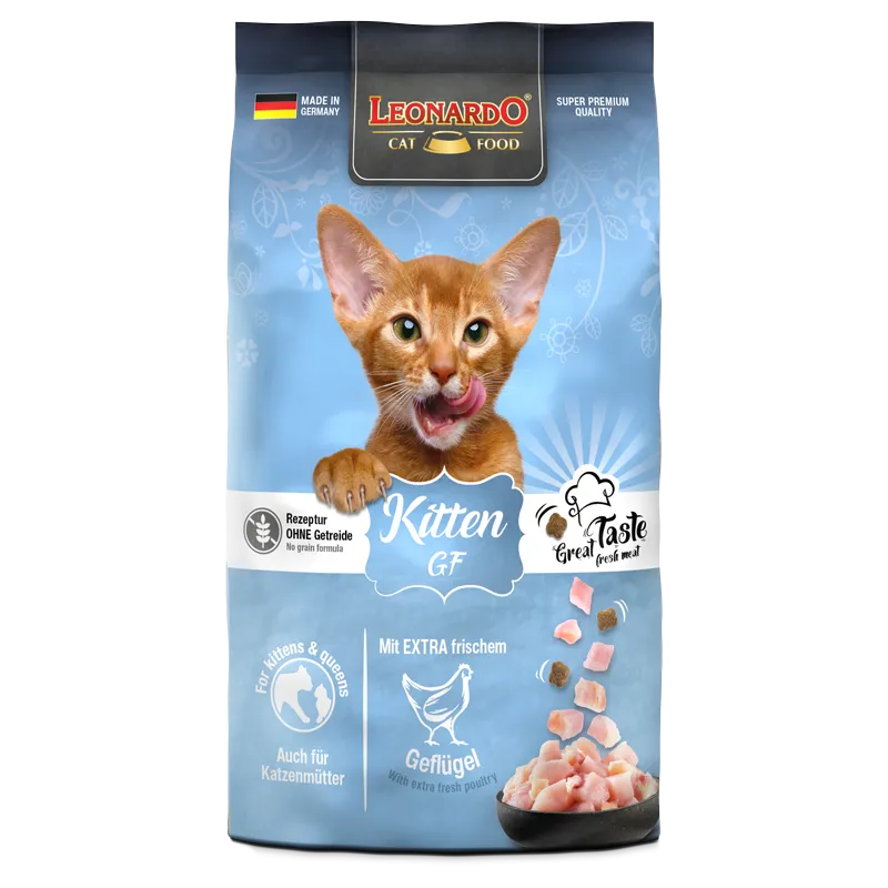 Leonardo Dry Food For Kitten Cat GF With Poultry 1.8 kg