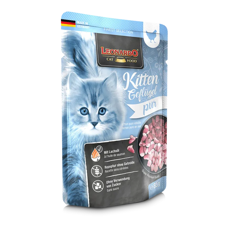 Leonardo Wet Food Kitten Cat with poultry 85 gr
