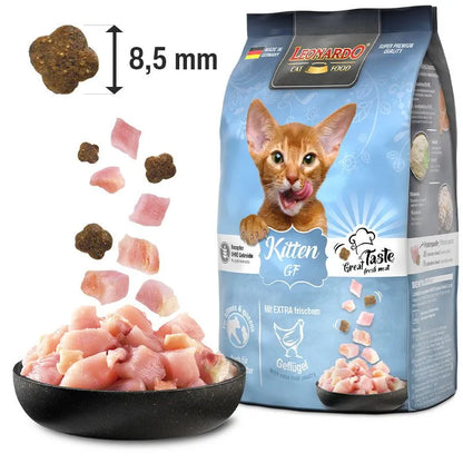 Leonardo Dry Food For Kitten Cat GF With Poultry 1.8 kg