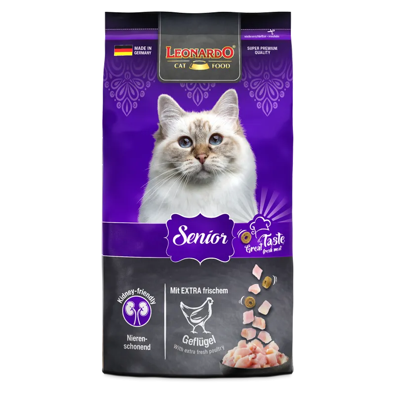 Leonardo Dry Food For Senior Cats With Chicken 1.8 kg