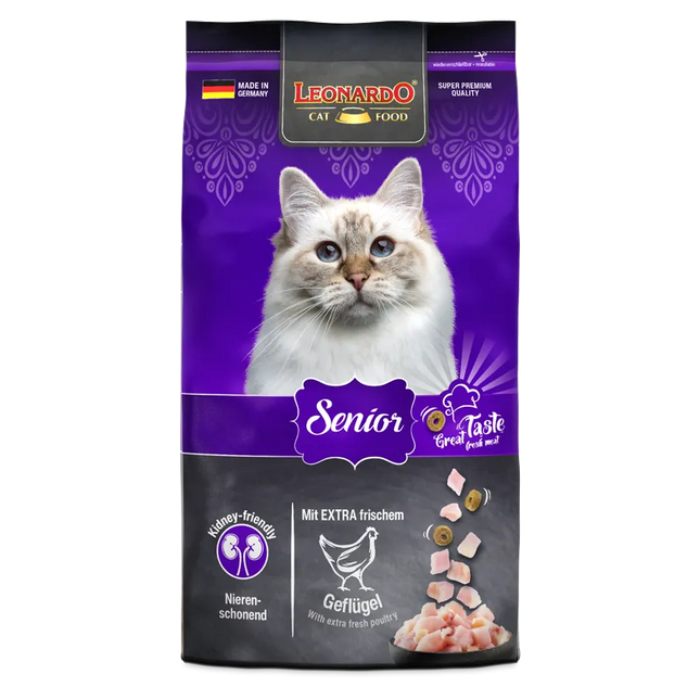 Leonardo Dry Food For Senior Cats With Chicken 1.8 kg