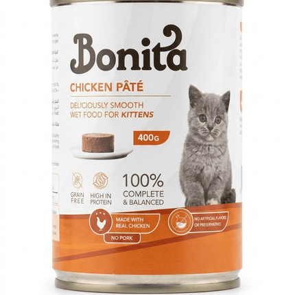 Bonita Cat Bonita Chicken Pâté Wet Kitten Food 400g