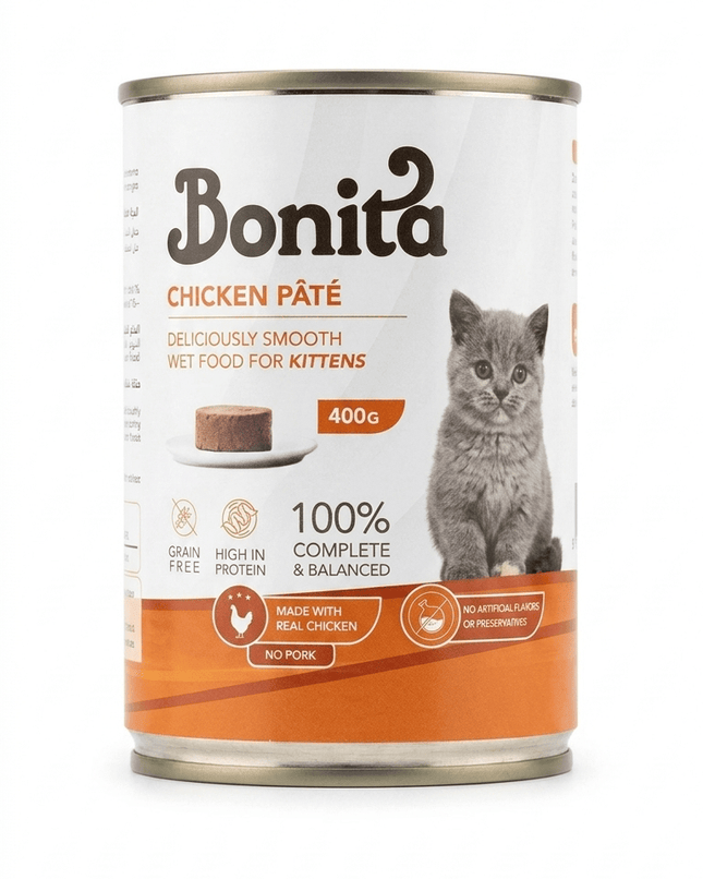 Bonita Cat Bonita Chicken Pâté Wet Kitten Food 400g