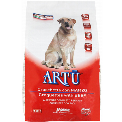 Artu Dry Food for adult Dog with Beef 4 kg