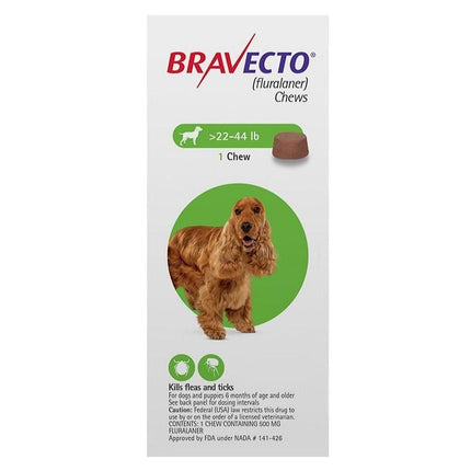 Bravecto Dog Bravecto Chewable Tablet Fluralaner For Dogs 10-20 kg
