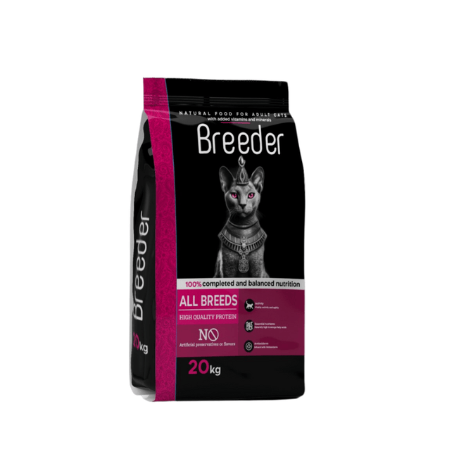 Breeder Cat Breeder Natural dry Food For Adult Cat 20Kg