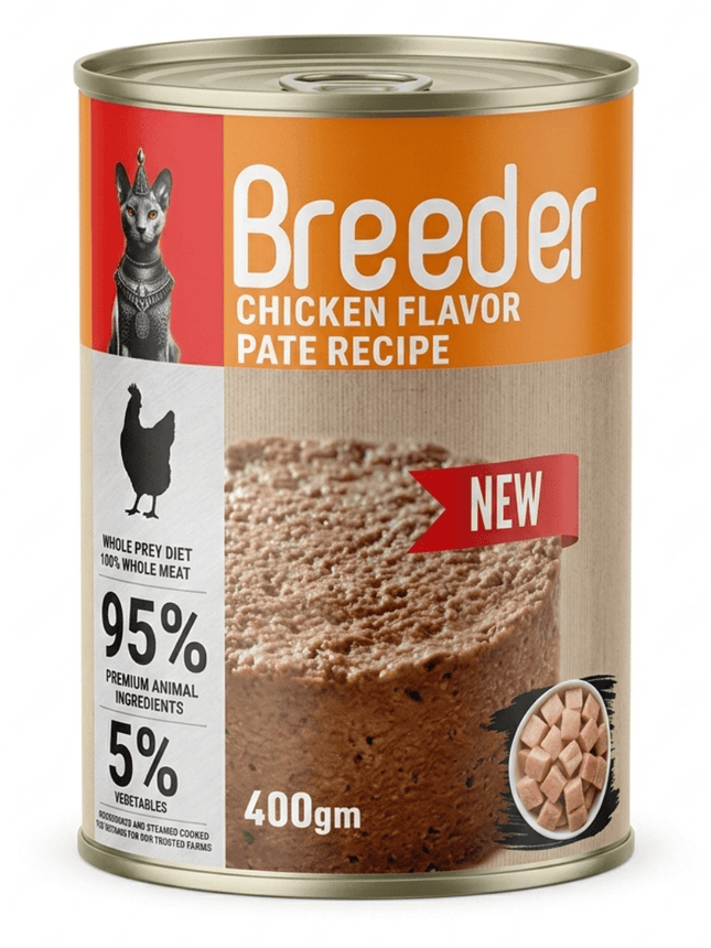 Breeder Cat Breeder Wet Food for Adult Cats Chicken 400g
