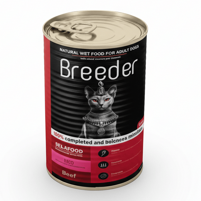 Breeder Cat Breeder Wet Food for Adult Cats Seafood Pate 400g
