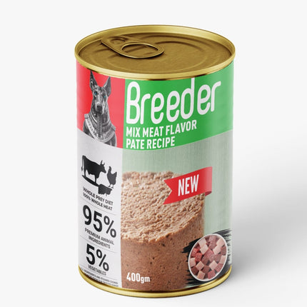 Breeder Dog Breeder Pate Canned Food For Adult Dog Mix Meat 400g