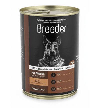 Breeder dog Breeder Wet Food for Dogs Chicken Liver Flavor 400g
