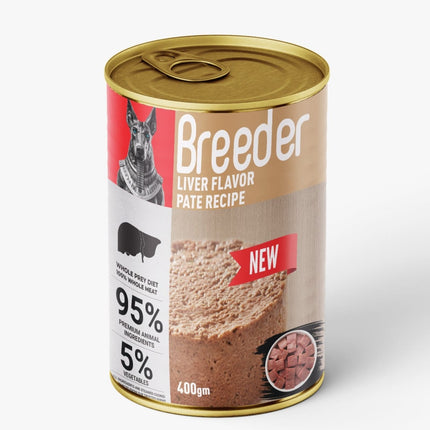 Breeder Dog Breeder Wet Food for Dogs Chicken Liver Flavor400g
