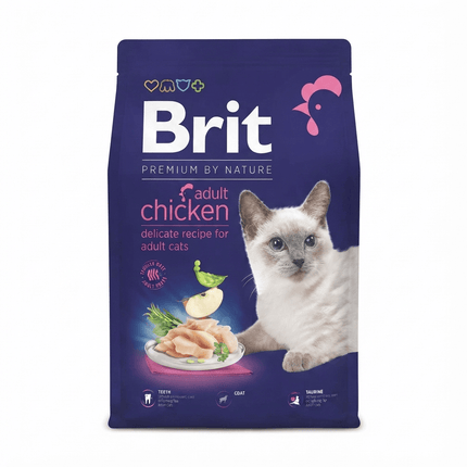 Brit Cat Brit Adult Chicken Dry Cat Food Chicken Flavor For Adult Cats 8 kg