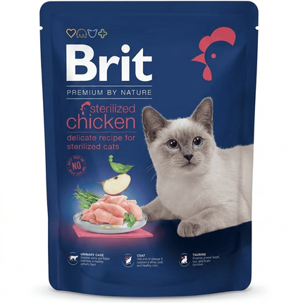 Brit Cat Brit Premium by Nature Cat Sterilized Chicken 300g