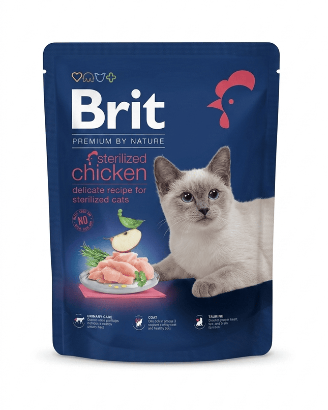 Brit Cat Brit Premium by Nature Cat Sterilized Chicken 300g