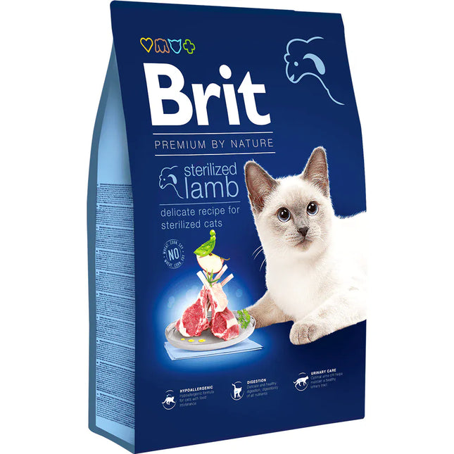 Brit Cat Brit Premium by Nature Cat Sterilized Lamb 1.5 kg
