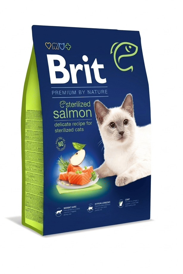Brit Cat Brit Premium by Nature Cat Sterilized Salmon 1.5 kg