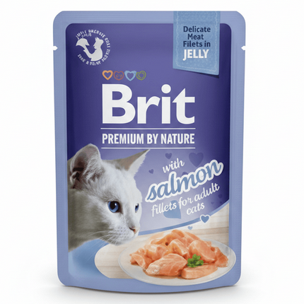 Brit Cat Brit Premium by Nature with Salmon in Jelly 85g