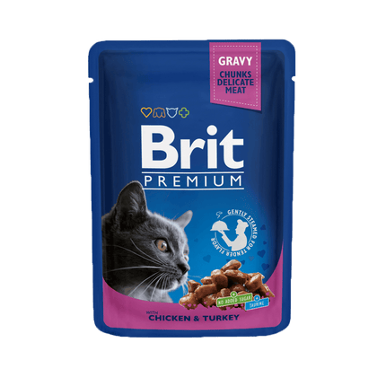 Brit Cat Brit Premium Cat Pouches with Chicken And Turkey
