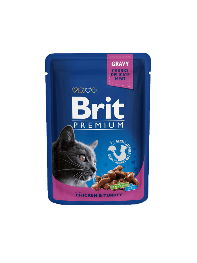 Brit Cat Brit Premium Cat Pouches with Chicken And Turkey