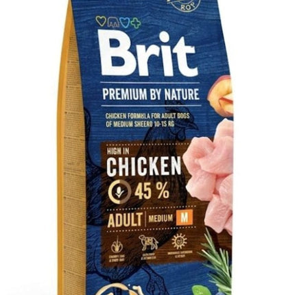 Brit Dog Brit Premium by Nature Adult Dogs Chicken M 15kg