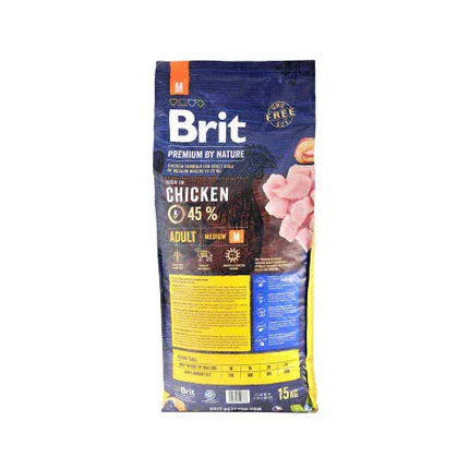 Brit Dog Brit Premium by Nature Adult Dogs Chicken M 15kg