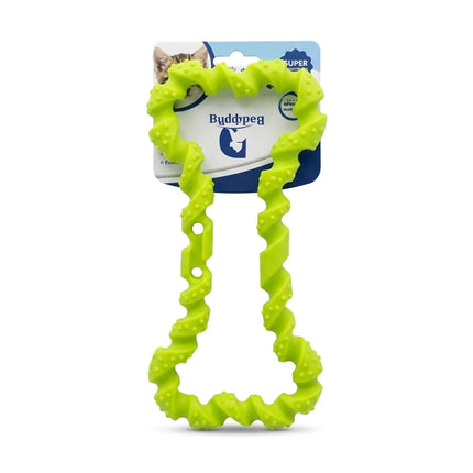 Buddy Pet Dog Buddy Pet Spiral Puppy Chew Toy Teething Toy for Small Dogs Green